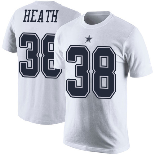 Men Dallas Cowboys White Jeff Heath Rush Pride Name and Number #38 Nike NFL T Shirt->women nfl jersey->Women Jersey